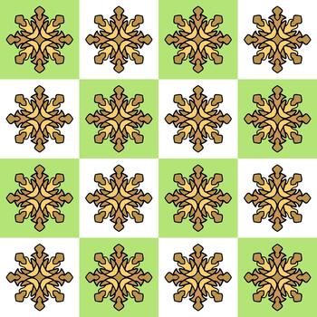 repitiendo geométrico flor decorativo antecedentes vector