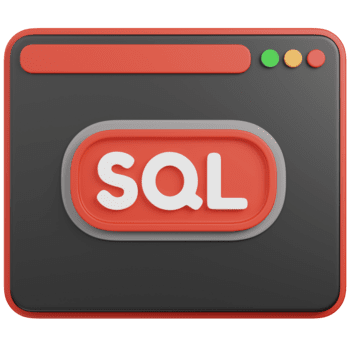 3D render SQL Programming Interface Illustration png