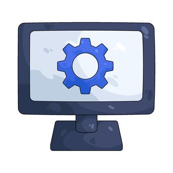 Gear with Computer vector