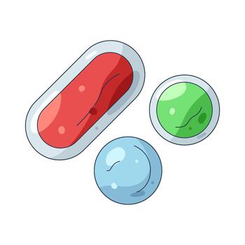Three Different Pill vector