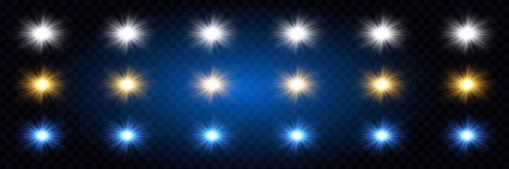 Sparkle Light Dot Pattern Set vector