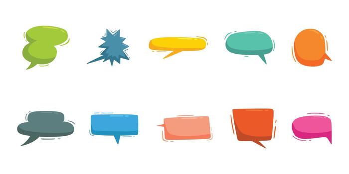 Comic Bubble Chat vector