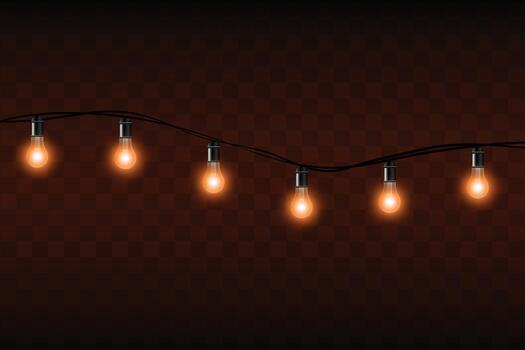light string set, light decoration elements vector