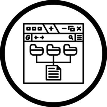 Data Modeling Unique Web Interface Layout vector