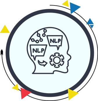 Nlp Creative Bold Interface Design Element vector