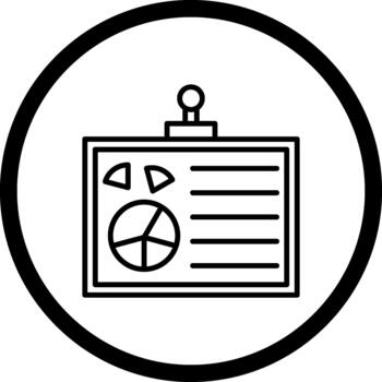 Pie Chart Unique Web Interface Layout vector