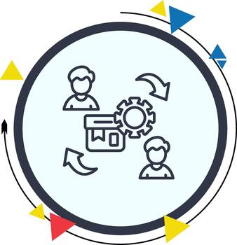 Process Balanced Smooth User Interface Layout vector