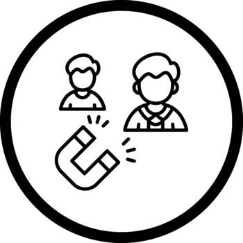 Lead Generation Distinct Flat Interface Graphic vector