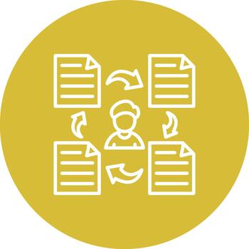 Profiling Professional Minimal User Interface Shape vector