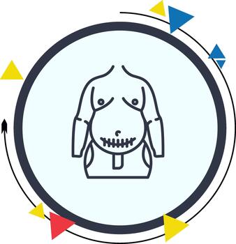 Stitches Dynamic Sharp Interface Design Feature vector