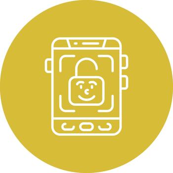 Face Id Creative Bold User Interface Element vector