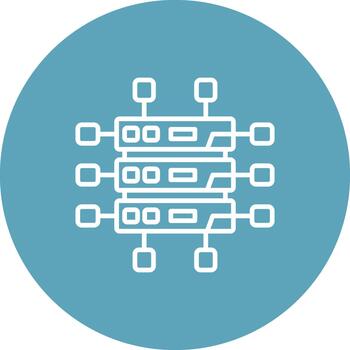 Database Creative Balanced Digital Art Shape vector