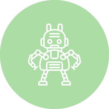Robot Modern Dynamic Interface Graphic Object vector