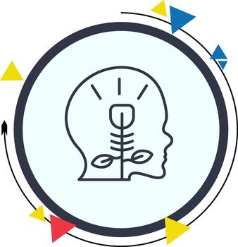 atención plena equilibrado suave usuario interfaz diseño vector