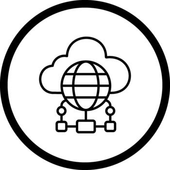 Cloud Computing Innovative Flat Design Layout vector