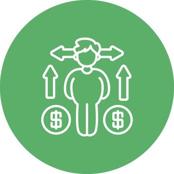 Decision Unique Flat Digital Interface Style vector