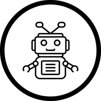 Bot Functional Creative Digital Artwork vector