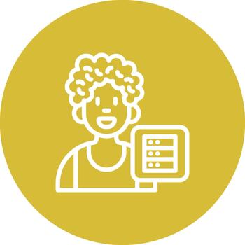 usuario base de datos profesional fuerte usuario interfaz diseño vector