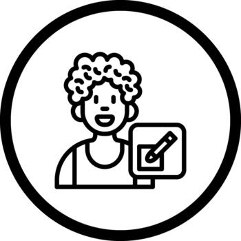 User Edit Stylish Flat Element vector