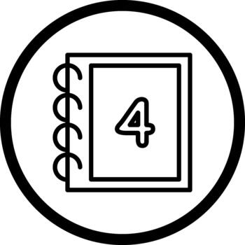 matemáticas cuatro creativo plano gráfico objeto vector