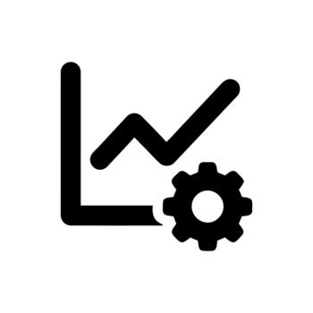 Progreso datos análisis y actuación mejoramiento ajustes icono vector