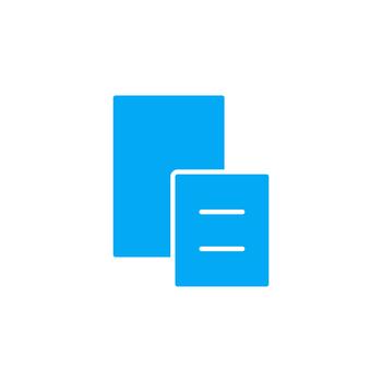 Paste solid icon for system configuration vector