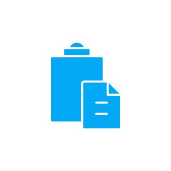 Paste solid icon for cloud storage vector