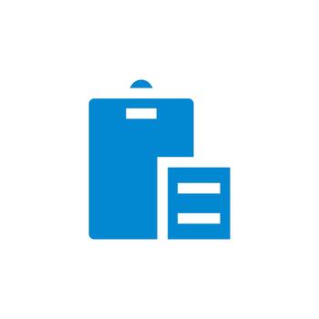 Paste solid icon for software dashboard vector