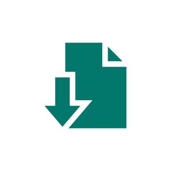 Master Retrieval Node solid icon for deep data migration vector