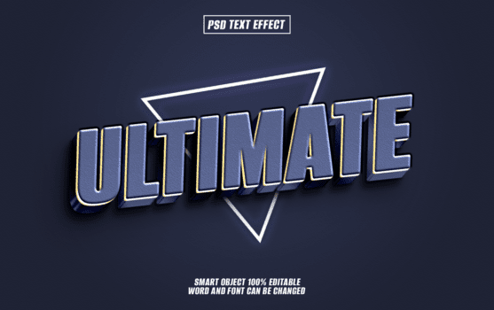 finale testo effetto psd