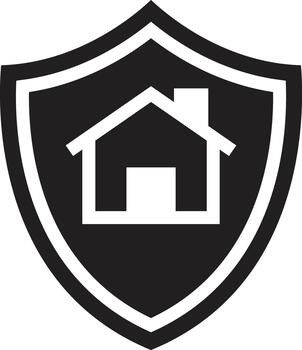 Property Security Plan solid icon vector