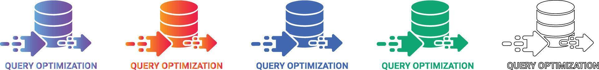 Data Stream Optimization Workflow Illustration vector