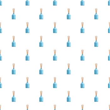 Blue aroma reed diffusers creating repeating pattern vector