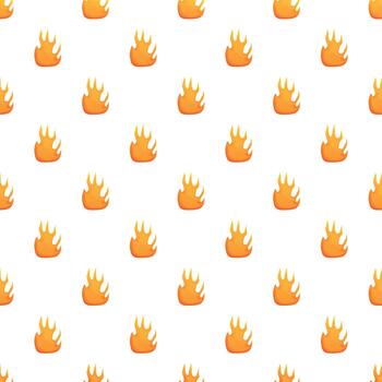 Flame pattern creating seamless fire theme background vector