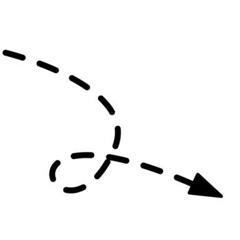 garabato rayado línea flecha vector