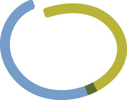 Circle Loop Progress Ring Abstract vector