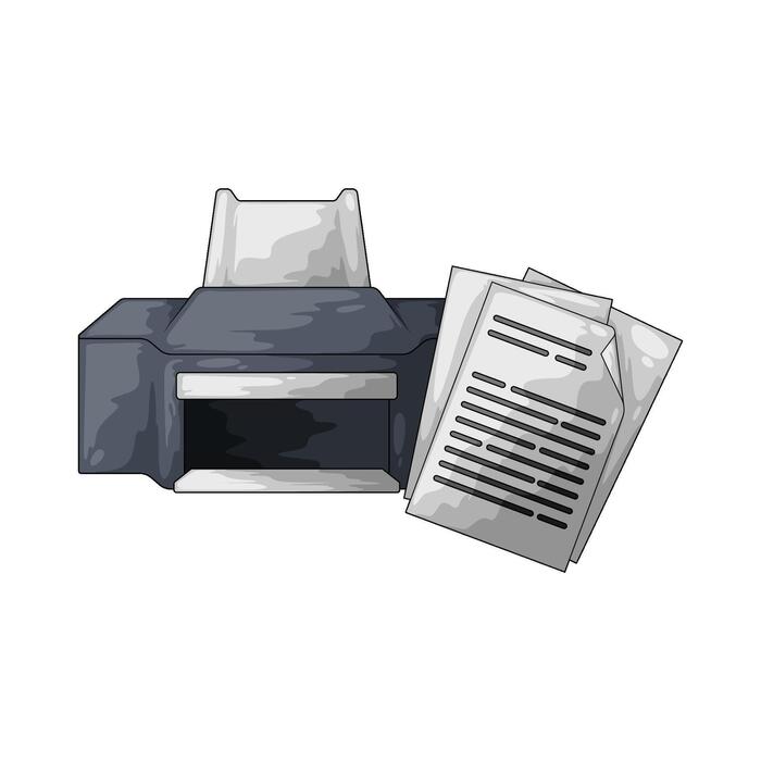 Printer Cartoon Vector Art, Icons, and Graphics for Free Download
