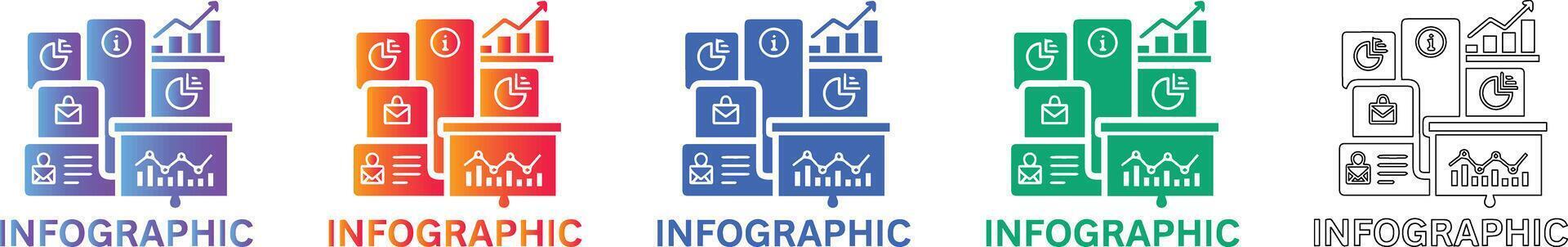 Comprehensive Infographic Data Visualization Elements vector
