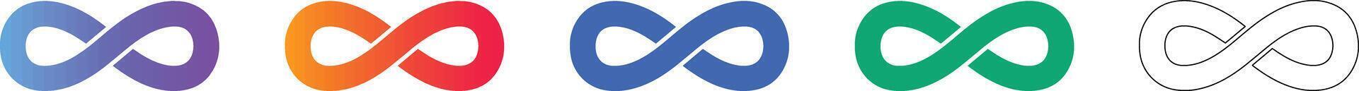 Infinity Loop Concept Icons vector