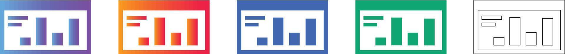 Data Visualization Chart Icons vector