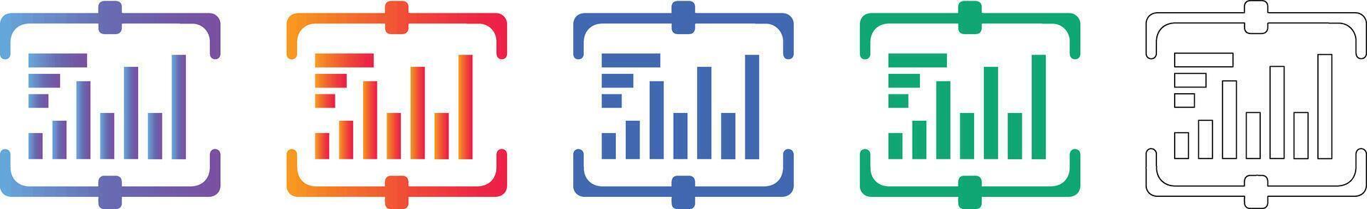 Data Management Interface Icons vector