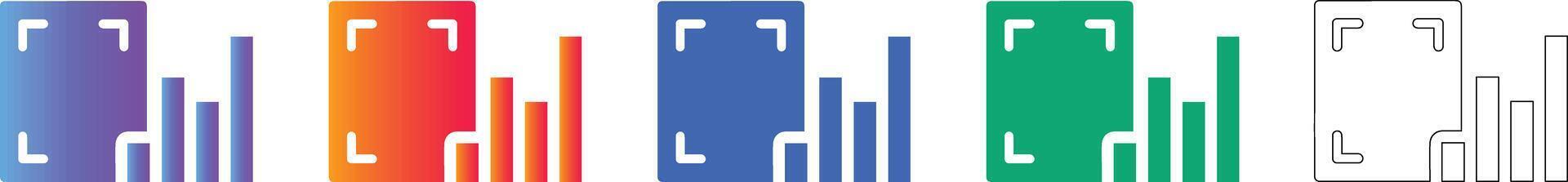 Document Data Scanning Icon Set vector