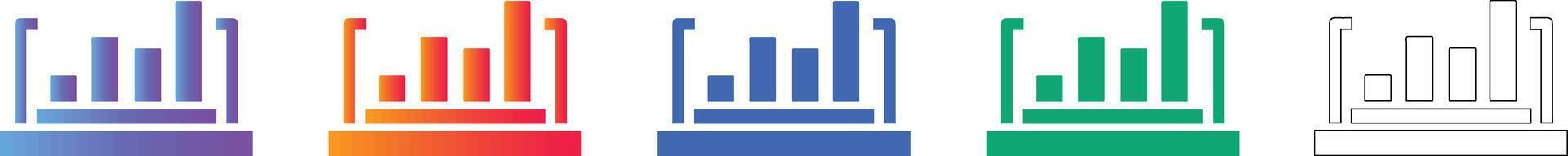 Bar Chart Performance Indicators vector