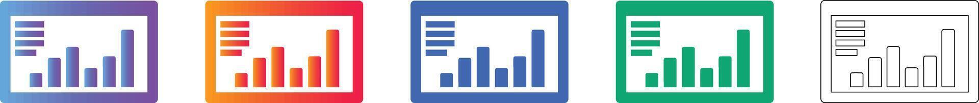 Web Analytics and Data Report Interface Icons vector