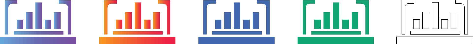 Data Analytics Scope Icons Set vector