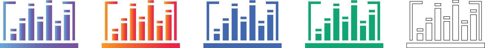 dinámica datos actuación gráfico íconos vector