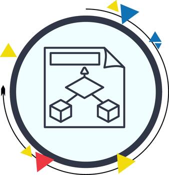 datos modelo documento creativo negrita interfaz símbolo vector