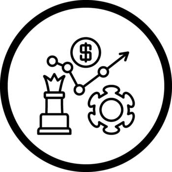 Strategy Bold Clean Web Interface vector