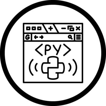 Python High Resolution Graphic Layout vector