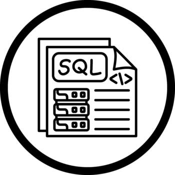 Sql Balanced User Interface Design vector